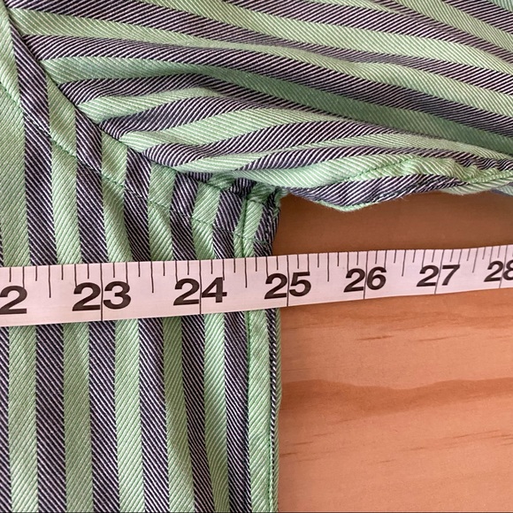 Robert Graham Long Sleeve Stripes Button Front Flip Cuff Mens Shirt Size XL - Picture 9 of 9
